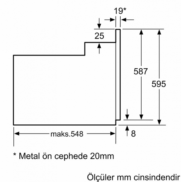 Profilo FRCA123B Ankastre Fırın