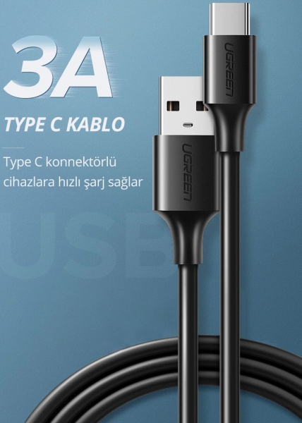 Ugreen ‎60826 Şarj Kablosu (3 m)