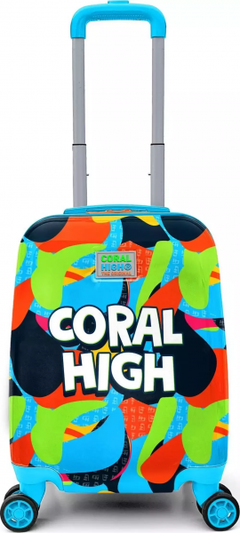 Coral High 16795 Grafiti Desenli Desenli Çocuk Valizi