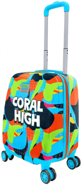 Coral High 16795 Grafiti Desenli Desenli Çocuk Valizi