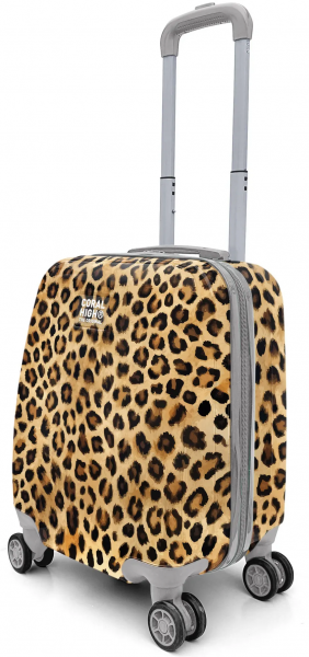 Coral High 16789 Leopar Desenli Çocuk Valizi