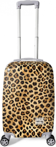 Coral High 16550 Leopar Desenli Kabin Boy Valiz