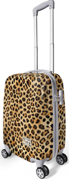 Coral High 16550 Leopar Desenli Kabin Boy Valiz