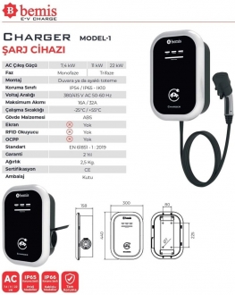 Bemis Charger Model 1 22kW