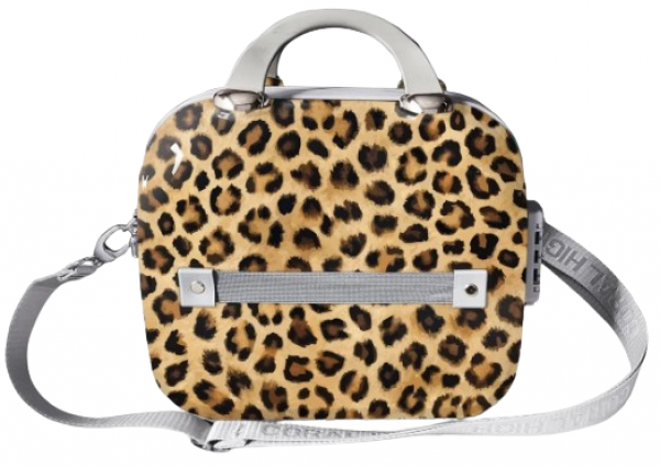 Coral High 16844 Leopar Desenli Makyaj Çantası