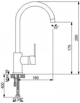 Newarc Domino 971738 Lavabo Bataryası
