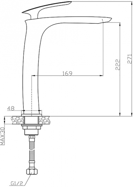 Newarc Slim 121001 Lavabo Bataryası