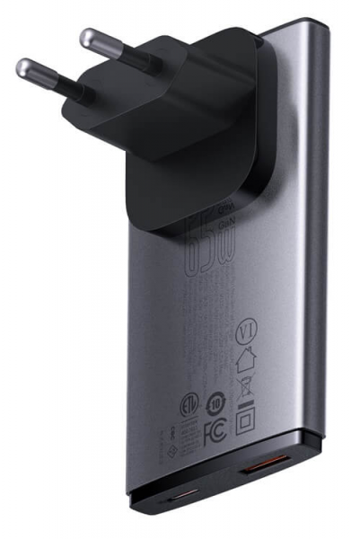Baseus GaN5 Pro Ultra Slim 65W Şarj Aleti