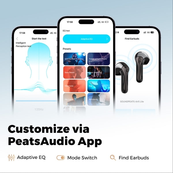 Soundpeats Air5 Lite Tam Kablosuz Kulaklık