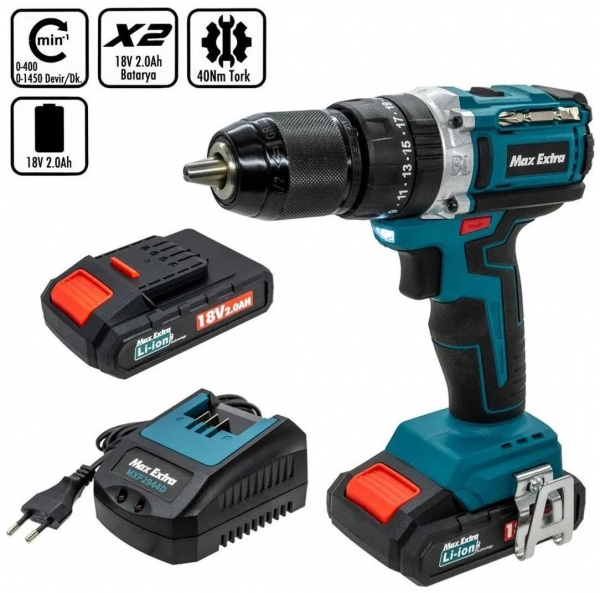 Max Extra MXP2944D Akülü Matkap