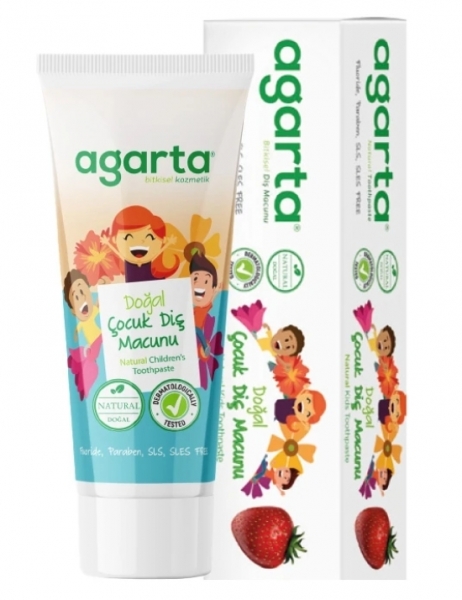 Agarta Doğal Çocuk Diş Macunu Çilekli 75 ml