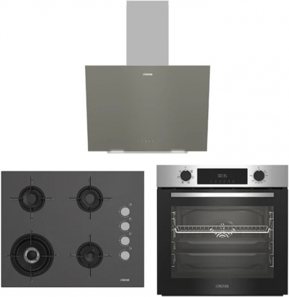 Altus Gri Ankastre Set ALA 189 GG + ALA 322 I + ALA 570 G