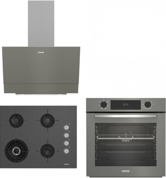 Altus Gri Ankastre Set ALA 189 DG + ALA 322 G + ALA 510 G
