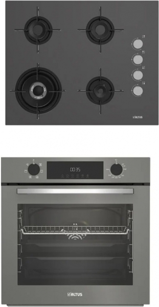 Altus 2'li Gri Ankastre Set ALA 189 DG + ALA 322 G +