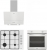 Altus Beyaz Ankastre Set ALA 181 W + ALA 310 HW + ALA 510 HW