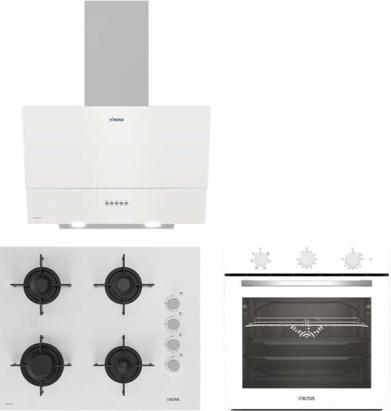 Altus Beyaz Ankastre Set ALA 159 GHW + Ala 321 W + ALA 535 HW