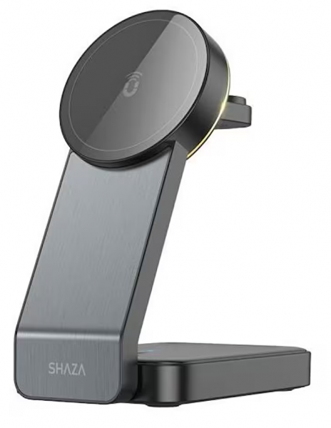 Shaza 3 in 1 Katlanabilir Kablosuz Şarj Aleti