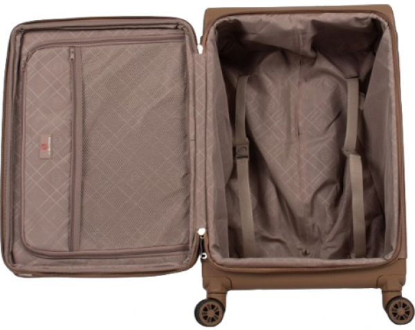 Albatros Hybrid New Brown Polipropilen 3'lü Valiz Seti