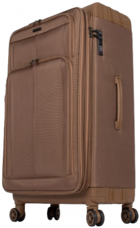 Albatros Hybrid New Brown Polipropilen 3'lü Valiz Seti
