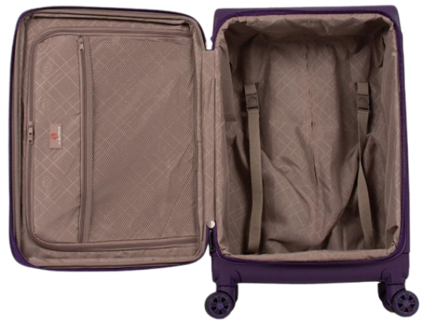 Albatros Hybrid New Purple Polipropilen 3'lü Valiz Seti
