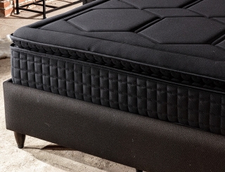 Evline Black Style 140x190 cm Yaylı Yatak