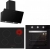 Silverline Elektrikli Ankastre Set VC8210B01 + BO6503B01 + 3457.6.110.02 Soho