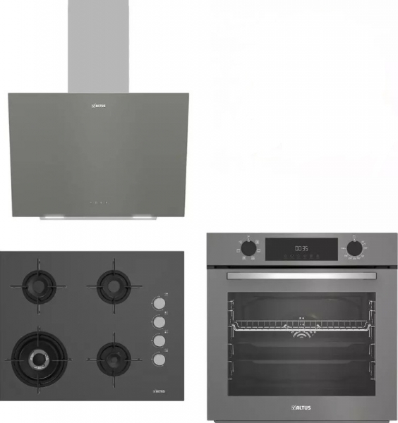 Altus Gri Ankastre Set ALA 189 DG + ALA 322 G + ALA 570 G