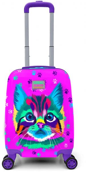 Coral High 16717 Kedi Desenli Çocuk Valizi