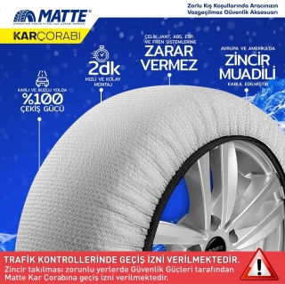 Matte Super-X 255/65 R15 Kar Çorabı