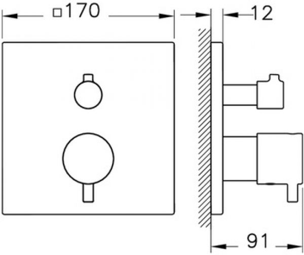 Artema Aquaheat Square A43358 Duş Bataryası