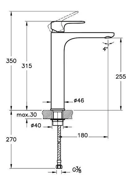 Artema Root Round A4270729 Lavabo Bataryası