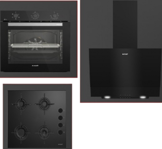 Arçelik Siyah Cam Ankastre Set OCD T 601-1 ES + AFC 231 S + ADE 605 S