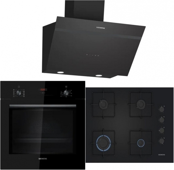 Siemens Siyah Ankastre Set EO7C6PP30O + HB012FBB1T + LC66KPJ60T