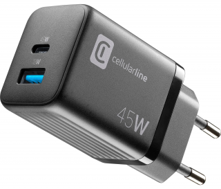 Cellularline Multipower Gan 2 Port 45W Şarj Aleti