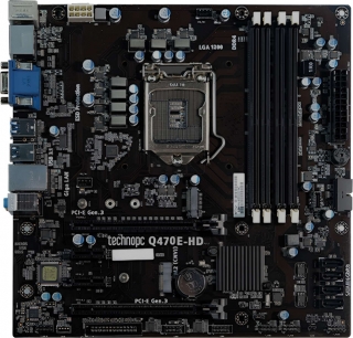 Technopc Q470E-HD LGA 1200 Soket Anakart