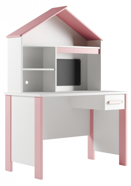 Meltem Smart Cozy Çalışma Masası (Pembe / Beyaz)