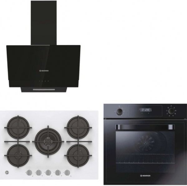 Hoover Ankastre Set HVG74WK3W + HOT 3051 BI