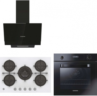 Hoover Ankastre Set HVG74WK3W + HOT 3051 BI