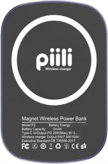 Piili P2 Manyetik Wireless 5000 mAh Powerbank