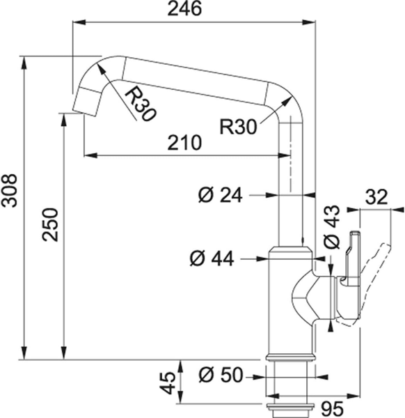 Franke Urban 115.0595.062 Eviye Bataryası
