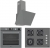 Vestel Gri Ankastre Set AO-65104 GDG-DW + AF-97109 G + AD-63340 G