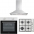 Vestel İnox Ankastre Set AO-6004 YX + AF-5661 YX + AD-6001 X