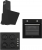 Vestel Siyah Set 79 Ankastre Set AO-6104 YS + AF-4661 YS + AD-63340 S