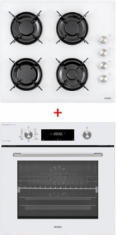 Vestel 2'li Beyaz Ankastre Set AO-6104 YB-DG + AF-861052 B +