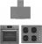 Vestel Gri Ankastre Set AO-65104 GDG-DW + AF-7684 YG + AD-63330 G