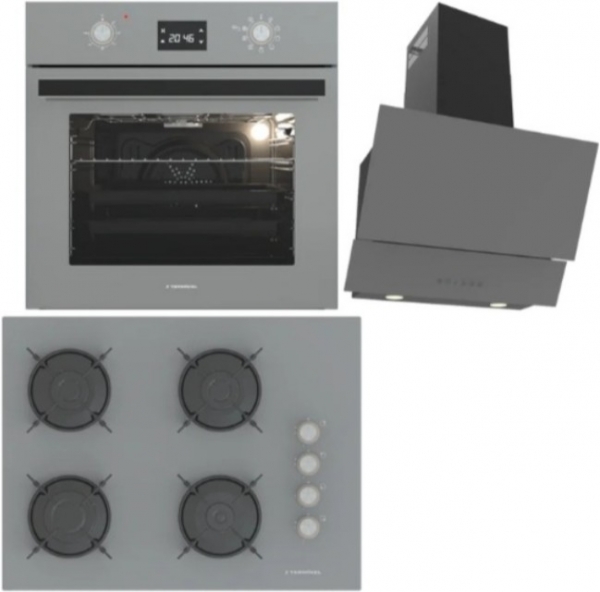 Termikel Gri Ankastre Set BH P7144C A + BO O6555C A + Argemon BA60