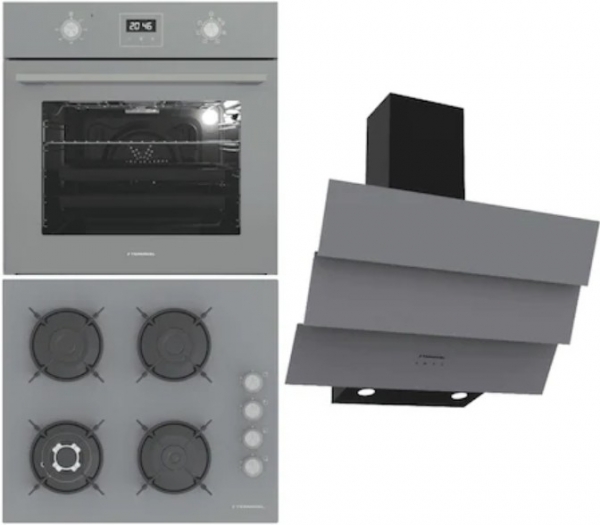 Termikel Gri Ankastre Set BH P6194C A + BO O64D5C A + CH S6532C BA
