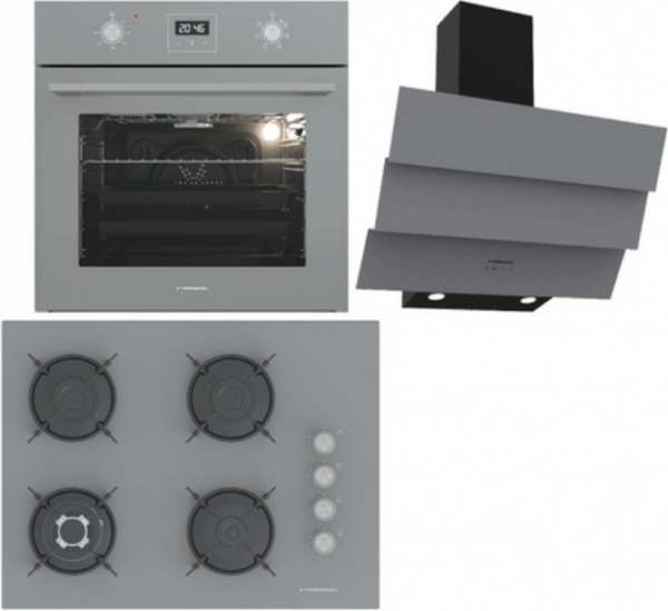 Termikel Antrasit Ankastre Set BH P7194C A + BO O64D5C A + CH S6532C BA