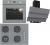 Termikel Antrasit Ankastre Set BH P7194C A + BO O64D5C A + CH S6532C BA