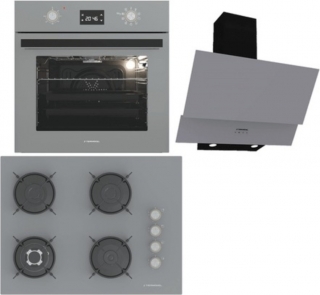 Termikel Antrasit Ankastre Set BH P7194C A + BO O6555C A + CH C6532C BA